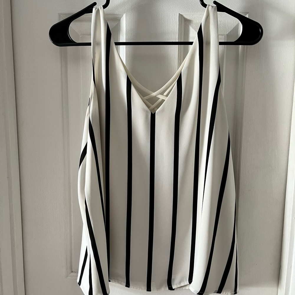 EXPRESS Striped blouse tank top
